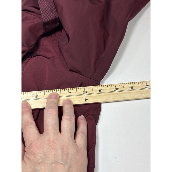 Laundry by Shelli Segal Parka Coat Jacket Burgundy Medium Hooded Quilted - Picture 8 of 16
